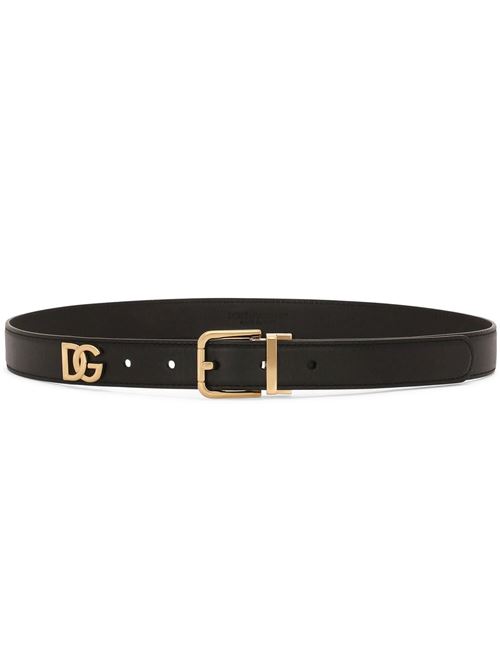 Belt with logo plaque DOLCE&GABBANA | BE1351AQ42080999